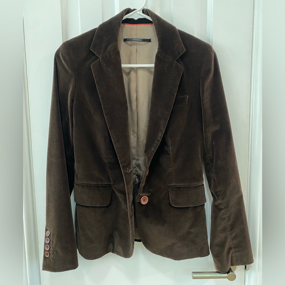 Velvet brown Blazer